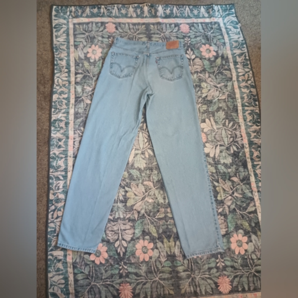 Levis Comfort Fit Mens 560 Jeans 34x36 Straight Light Bleached Y2K Grunge Dad